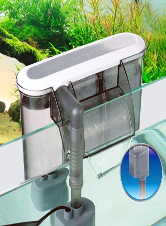 VAYINATO® HBL Series High Efficiency Filtration System Hang On Filter for Aquarium Fish Tank Suitable for Both Fresh and Salt Water (HBL-302 | 3W | 350L/H) by Petzlifeworld - Image 1